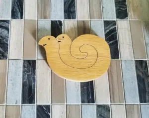 Small Wooden Snail Puzzle
