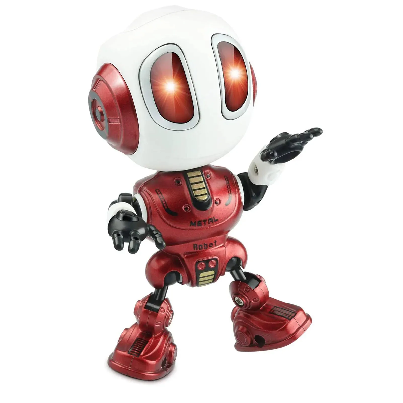 Smart Talking Robot Toy DIY USB Electric Toy Colorful LED Eyes Intelligent Robots Gifts Toys for Children