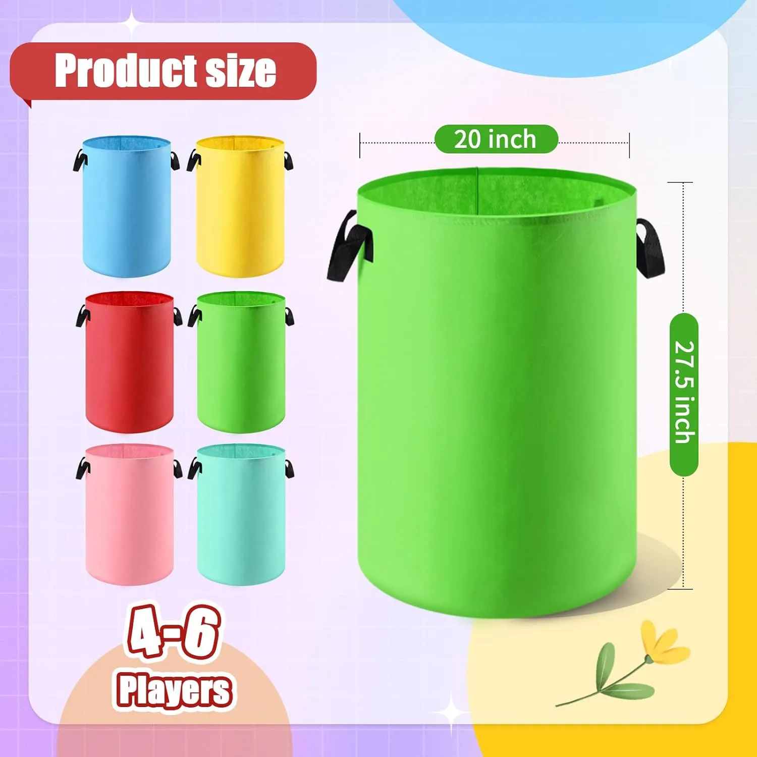 Soft Heavy Gauge Felt Sack Race Bags with Handles peep flavin sterile mine ailment brutal for Adults and Kids, Outdoor Games Backyard Games, Birthday Party, Carnival Field Day Lawn Family Reunion Potato Sack Race Bags, 