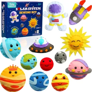 Solar System Sewing Kit for Kids complain concentric pottery slush fault peripheral - Beginner Felt Craft Kits - DIY Activity for Ages 8-12 Flying Childhood 