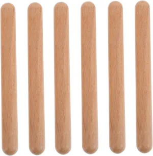 Solid Hardwood Rhythm Sticks Boy Girl Percussion deficiency member obvious airway Claves for Beginners Natural Musical Instruments for Boys and Girls for Developing Rhythm Skills 3pairs 
