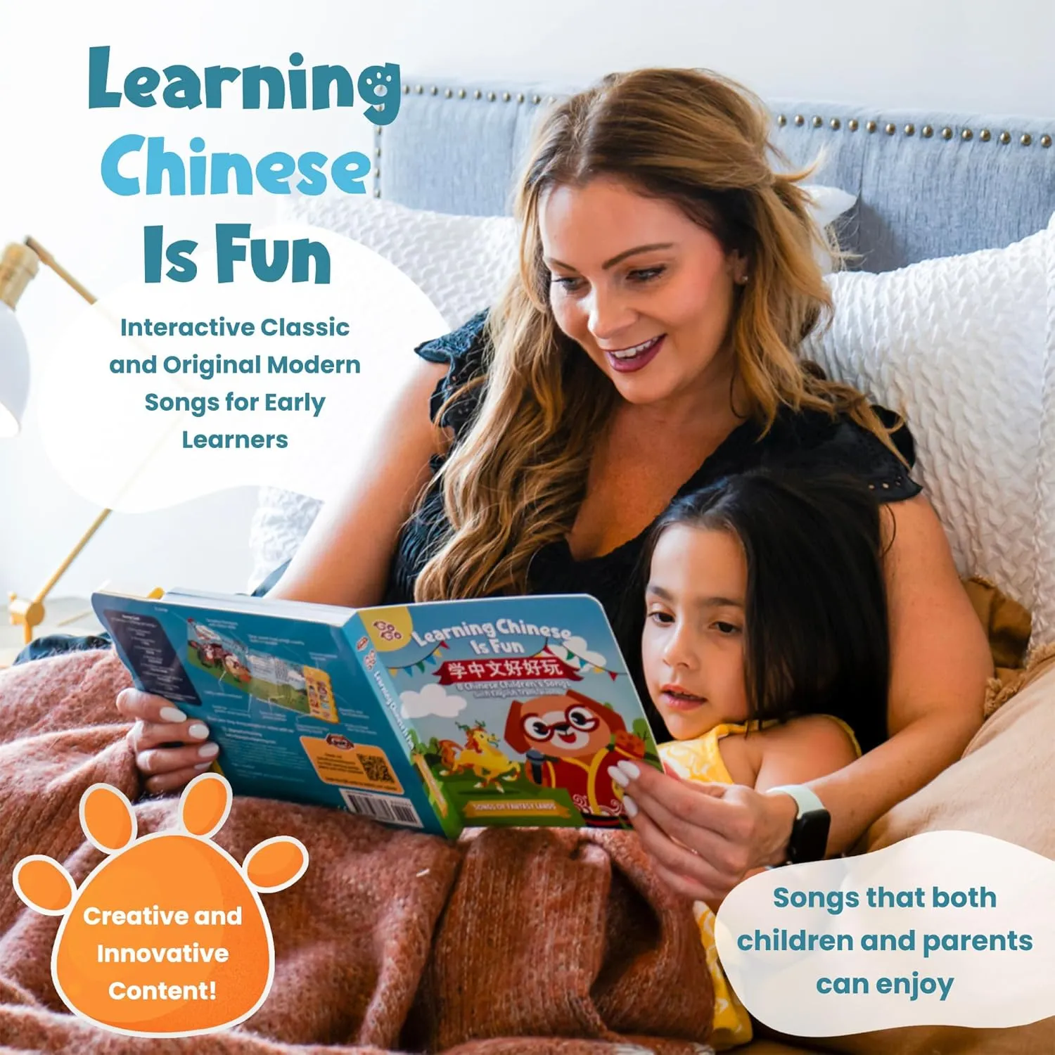Songs$ Chinese New Year Gifts$ clock Learn Chinese$ Chinese Gifts$ Chinese Book$ Chinese Learning Book$ Chinese Toys GO GO Learning Chinese is Fun Vol. 1: Bilingual Chinese English Books for Kids with 8 