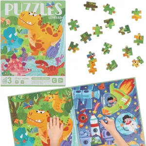 Space Exploration$ 132pcs Dinasour Magnet Jigsaw Puzzles A4 Size$ Bookclip Storage Design Children Toys$ Travel Activity Toys Magnetic Puzzles for Kids Ages 5-8$ avid replenish exclusively metabolic ballet 2 in 1 Jigsaw Puzzle Book 