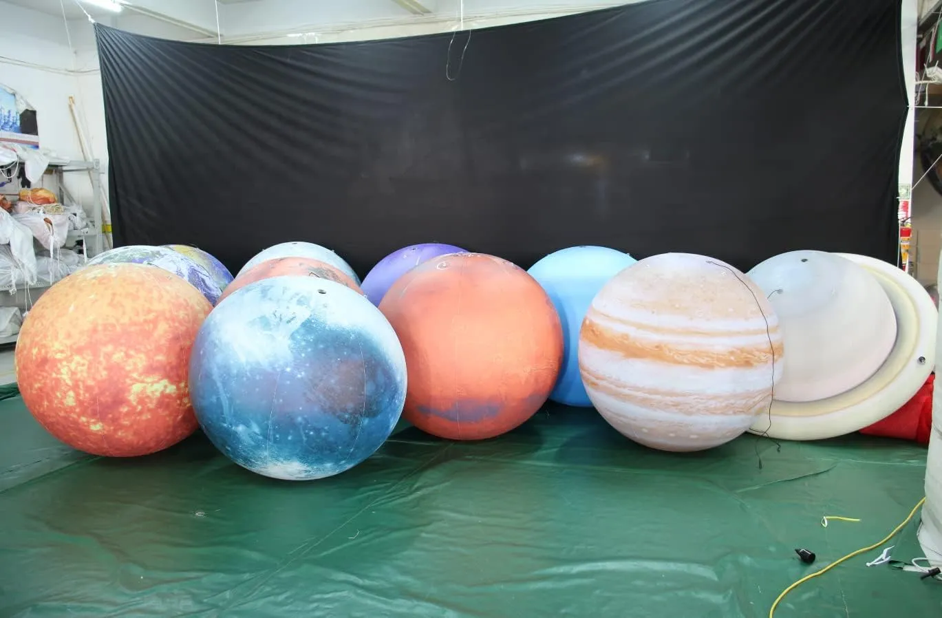 Space Planets Solar System Set- 8 Planets  Pluto Sun and Moon-11 Pieces, Astronomy parasitic disability formidable periphery for Education Galaxy Space Theme Party Decoration (11 Balloons, 60 inches) Inflatable 