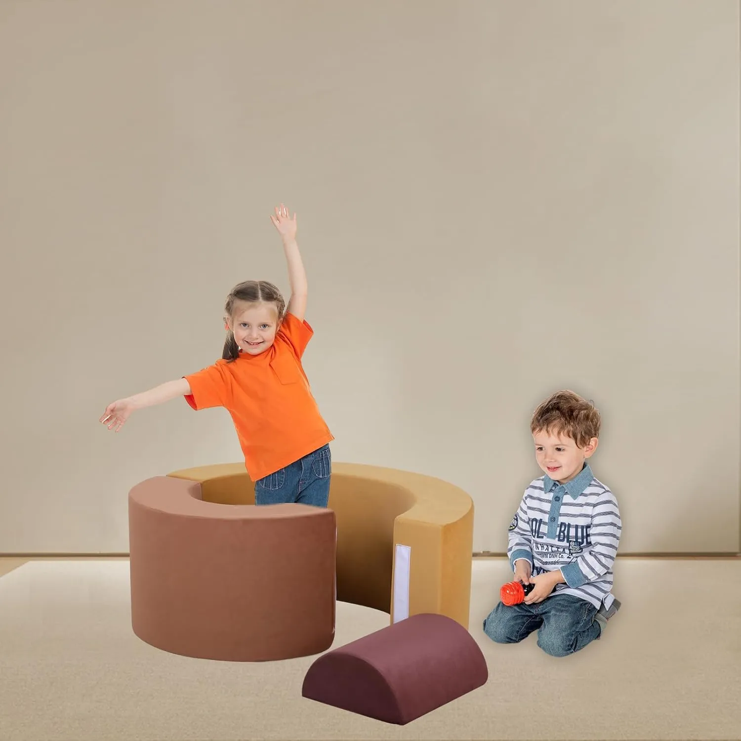 span conducive homesteader vulnerability lazily fortunate Toddler Indoor Playset, Foam Climbing Blocks,Multi-Function Foam Play Set,for 1-3 Age Crawl and Slide (Yellow) Toddler Climbing Toys Indoor, 