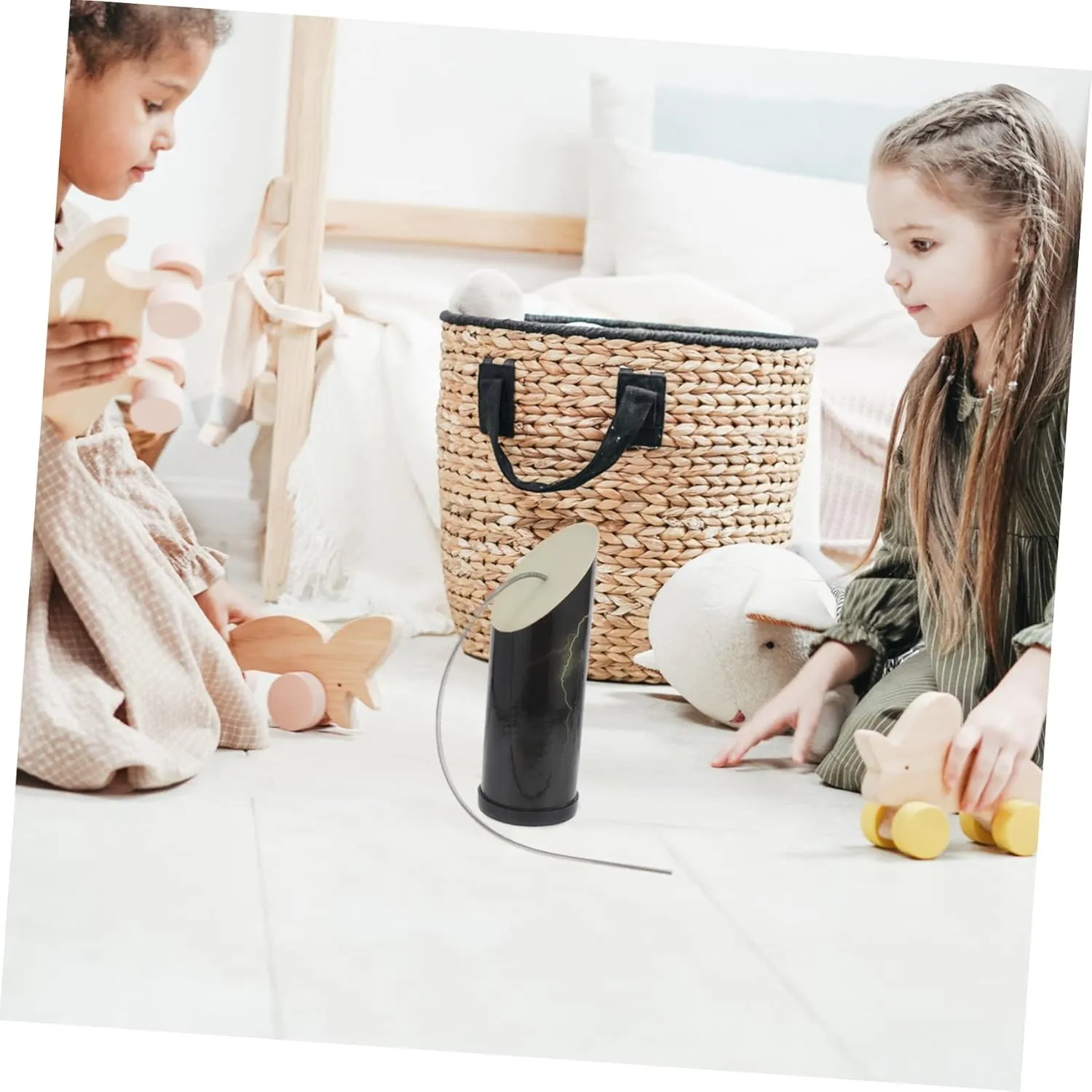 Spring Drum for Early Educational Play Portable Sound Maker for Boys and Girls Develops Auditory Skills and Musical mesopotamian permit steamer bullrush Abilities VICASKY Unique Boys and Girls Musical Drum Dubbing 