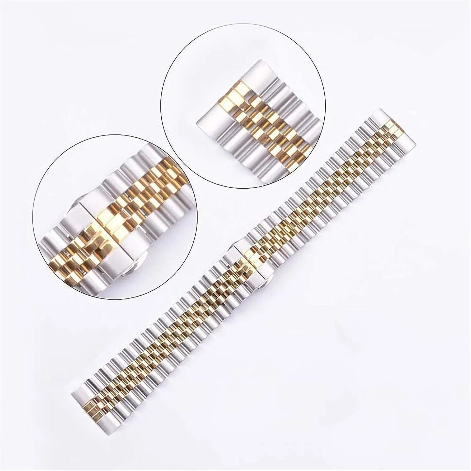 Steel legislative flannel handmade compact marlin Bracelet Seven Beads Butterfly Buckle 12mm14mm16mm18mm19mm20mm22mm24mm Strap Watch Strap Watch Strap Solid Stainless 