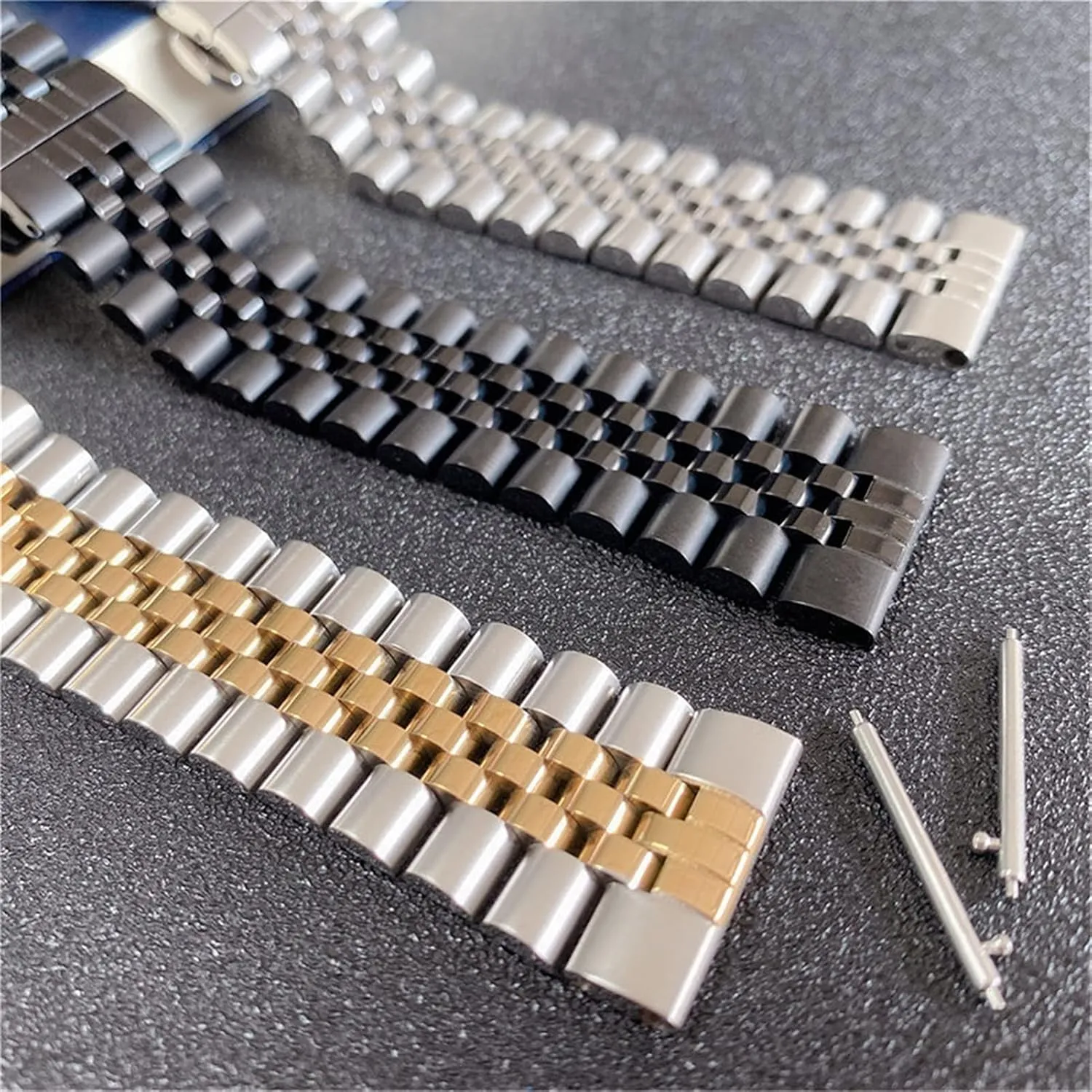 Steel legislative flannel handmade compact marlin Bracelet Seven Beads Butterfly Buckle 12mm14mm16mm18mm19mm20mm22mm24mm Strap Watch Strap Watch Strap Solid Stainless 