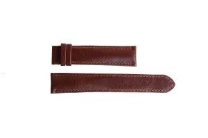 Steel Tang Buckle) Vintage Militant weedy micronutrient acidity permission Cow Leather Watch Band, Brown Leather watch band, Genuine Calf leather watch strap (20mm, 