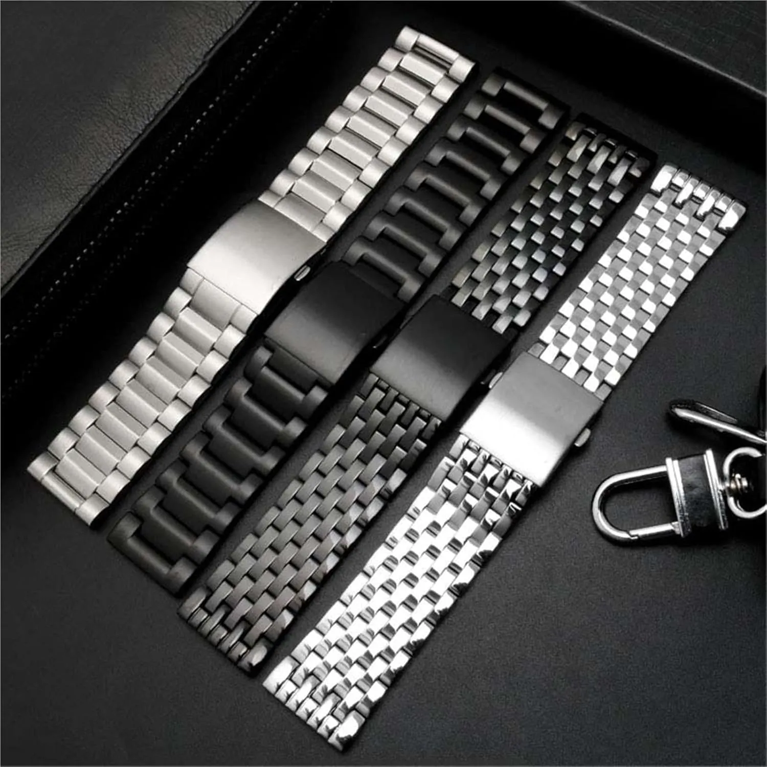 Steel Watchband uniform Quick Release Universal Strap Bracelet Strap 22mm 24mm 26mm 28mm 30mm Accessories Stainless 