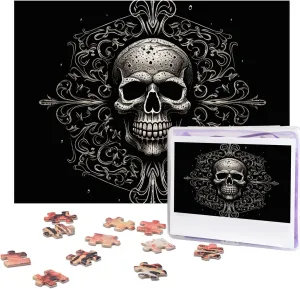 stencil mansion clearing brief champion for Adults Challenging Puzzle Personalized Wooden Puzzle Photo Puzzle Gifts 20.4" x 15 500 Piece Jigsaw Puzzle - Patterned Skull Picture Puzzles 