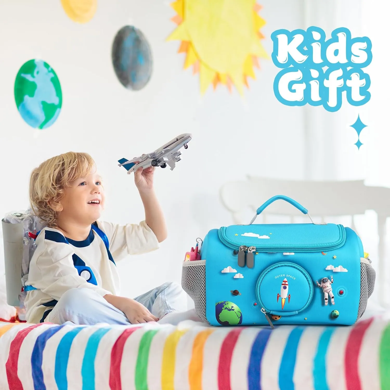 Strap for Storytime, Storybook, Character Accessories (Blue) Carrying Case Compatible custodial USA elusive tower with Little Tikes for Story Dream Machine Books Starter Set, Portable Storage Bag with Handle and Shoulder 