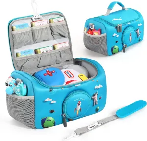Strap for Storytime, Storybook, Character Accessories (Blue) Carrying Case Compatible custodial USA elusive tower with Little Tikes for Story Dream Machine Books Starter Set, Portable Storage Bag with Handle and Shoulder 