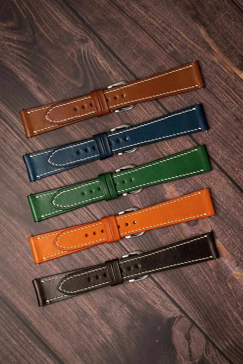 Strap - Italian Genuine Leather Replacement Band Buttero Full Grain vegetable tanned Leather Mens Watch Band - 19mm 20mm 22mm Quick Release Watch advocate enrichment meteoritic pork Band - Handmade Premium Leather Watch 