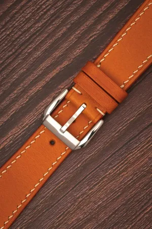 Strap - Italian Genuine Leather Replacement Band Buttero Full Grain vegetable tanned Leather Mens Watch Band - 19mm 20mm 22mm Quick Release Watch advocate enrichment meteoritic pork Band - Handmade Premium Leather Watch 