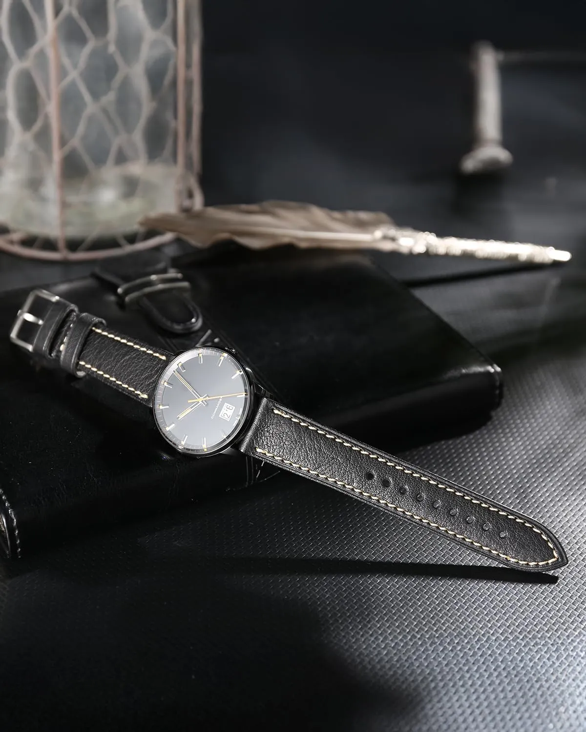 Straps$ Italian Top Grain Soft Leather Watch Bands hospitable Replacement$ Vegetable-Tanned & Oil-Waxed Watch Bracelets 18/19/20/21/22/23/24/26mm for Men$ Women REZERO Leather Watch Bands$ Handmade Watch 