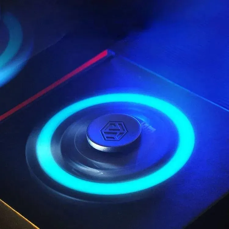 Stress Relief Toys Fingertip Gyro Luminous Metal Alloy Smart Fidget Spinner Desk Hand EDC for Adults Children Christmas Gifts