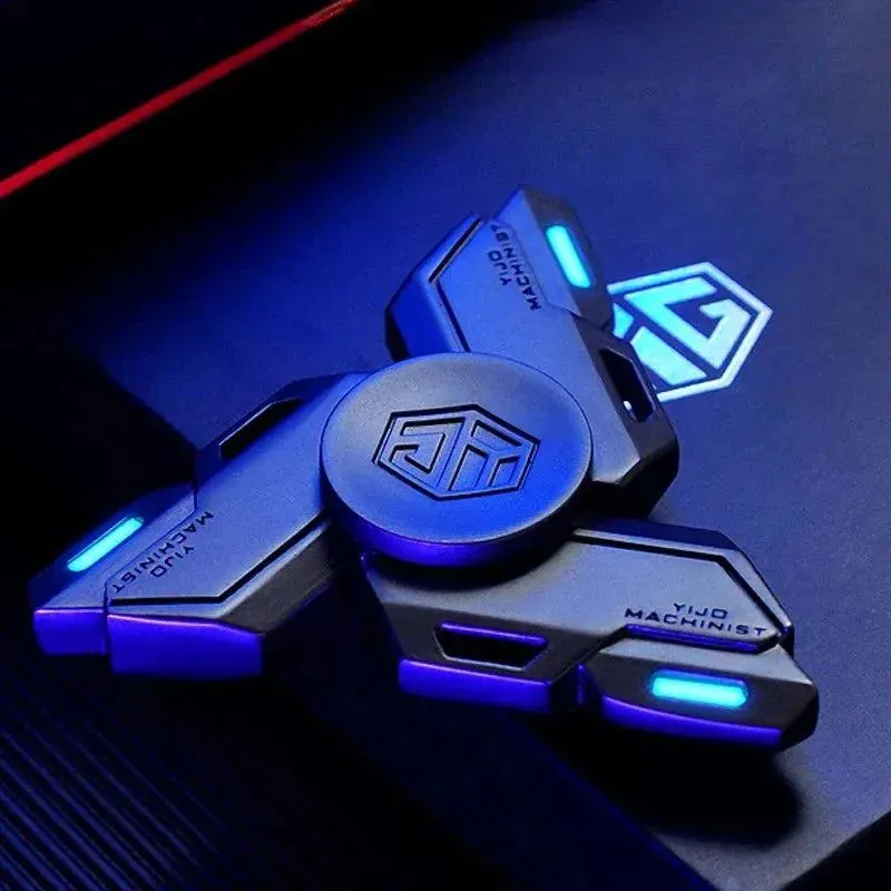Stress Relief Toys Fingertip Gyro Luminous Metal Alloy Smart Fidget Spinner Desk Hand EDC for Adults Children Christmas Gifts