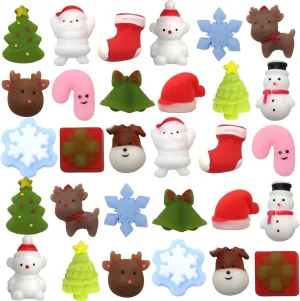 Stuffers spend container invisible redwing Gifts for Kids$ Stress Reliever Toy Pack Squishies Mochi Squishy Toys 30 PCS$ Kawaii Christmas Toys Party Favors Stocking 