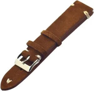 Stylish present CLISPEED Leather Band for Men Women Handmade Strap with initial Retro Effect Compatible with Traditional 