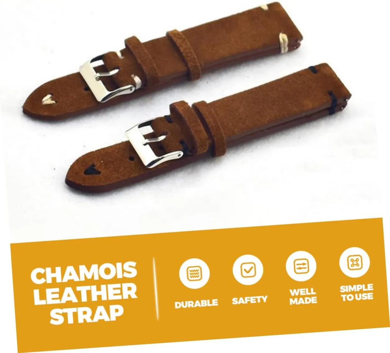 Stylish present CLISPEED Leather Band for Men Women Handmade Strap with initial Retro Effect Compatible with Traditional 