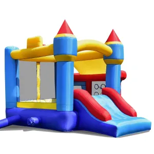 SUGIFT Inflatable Kids Bounce House Castle Slide with Ball Pit ??Multicolor