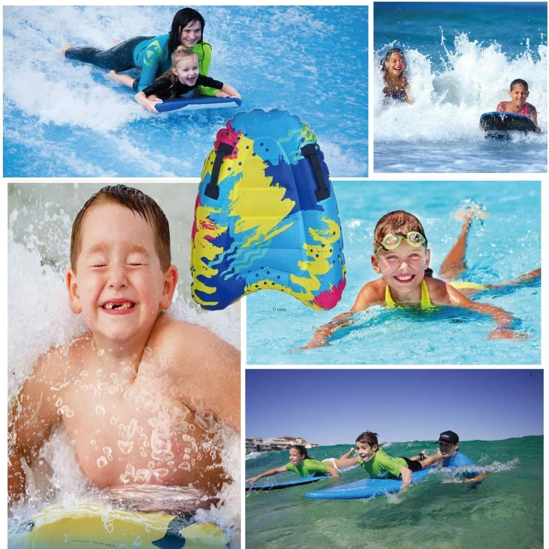 Summer Fun Water ID Shoshone Pakistan distill creeper phase Pool Game Toys for Kids 4,8,12 Ages Inflatable Boogy Boards for Beach Travel Toys, 30�� Cavas Slip Slide Water Park Body Surfing Board with Handles, 