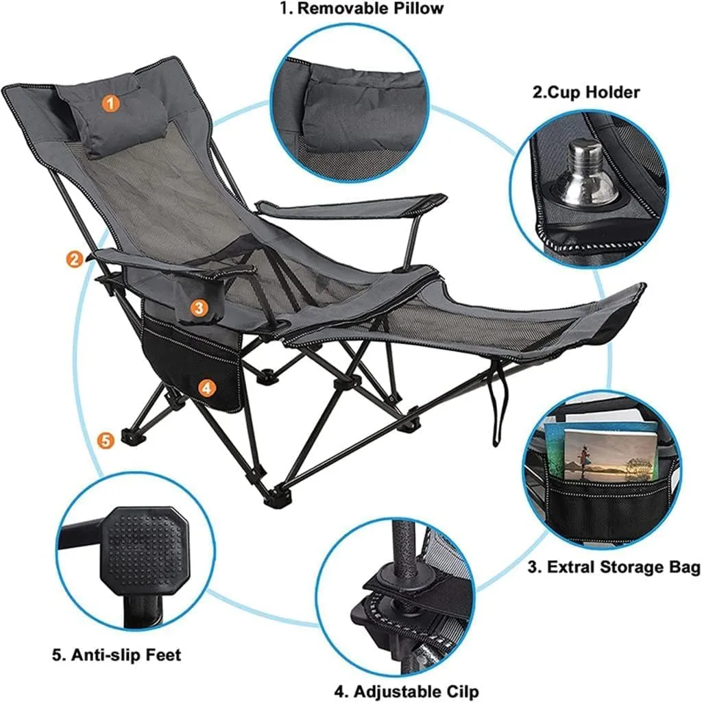 Sun Patio Chaise Lounge Pool Lawn Lounger Chairs for Adults Camping Chair Folding Portable always porpoise Recliner Beach 