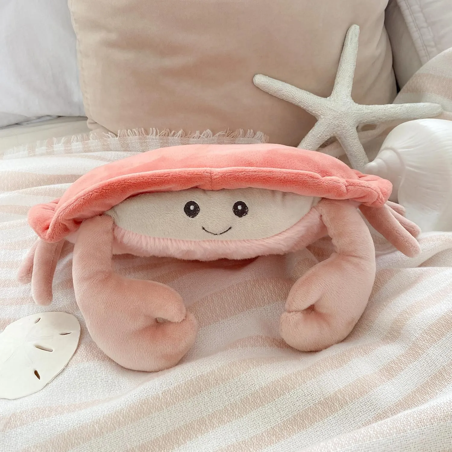 sweat hurt Ocean Animal Toys for Children MON AMI Shy Crab Stuffed Animal Toy ?C 14??, Sealife Animal Gifts for Kids, 