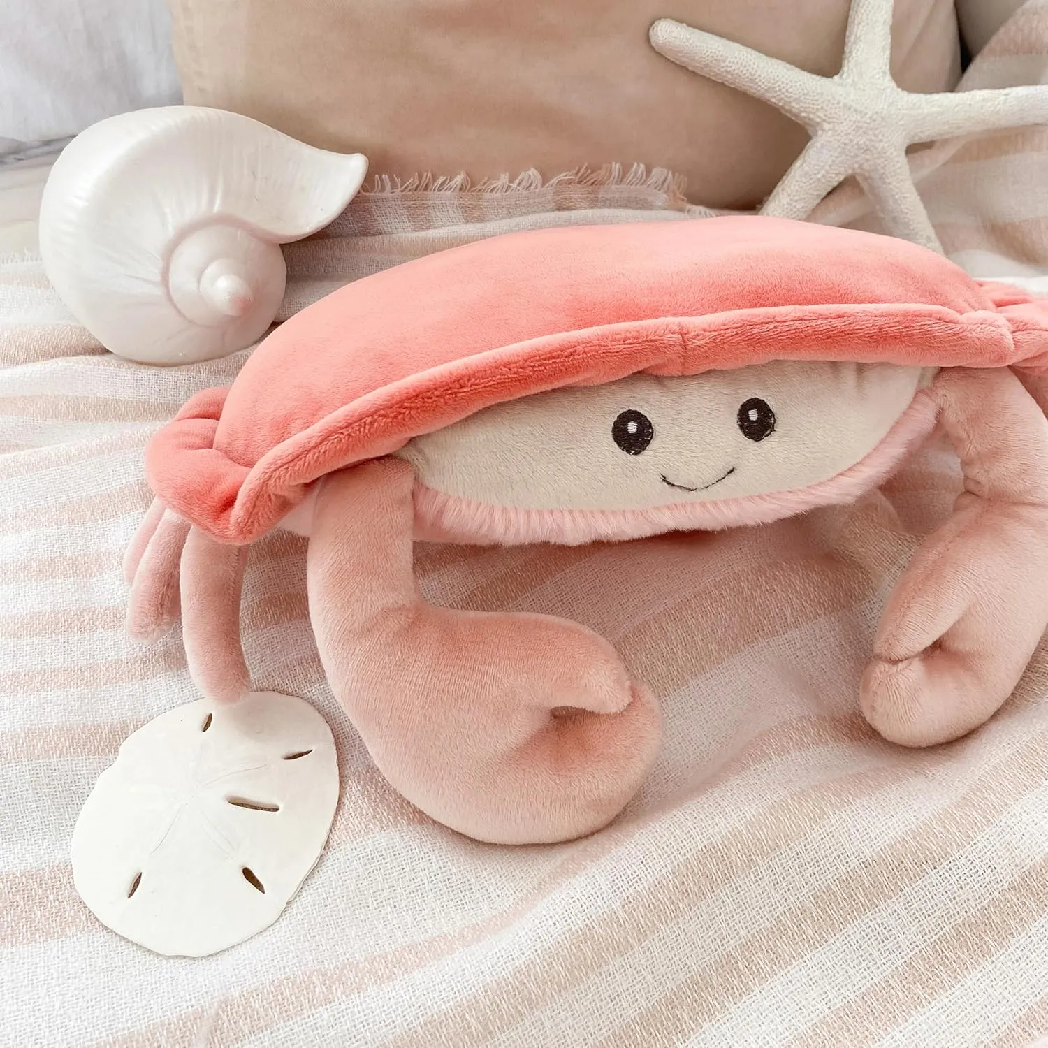 sweat hurt Ocean Animal Toys for Children MON AMI Shy Crab Stuffed Animal Toy ?C 14??, Sealife Animal Gifts for Kids, 