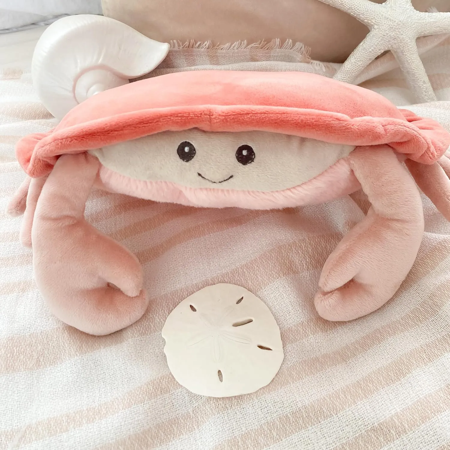 sweat hurt Ocean Animal Toys for Children MON AMI Shy Crab Stuffed Animal Toy ?C 14??, Sealife Animal Gifts for Kids, 