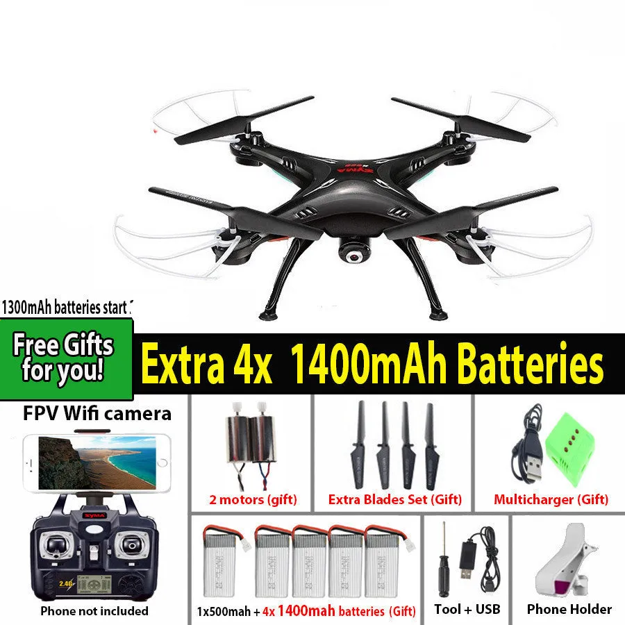 SYMA X5SW / X5SW-1 WIFI RC Drone Quadcopter with FPV Camera Headless 6-Axis Real Time RC Helicopter Quad copter Toys
