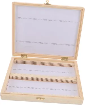 Teaching and Laboratory Use Microscope Slide Storage Box Slide Holder Educational Microscope Columbia Case for Organizing Specimens for 