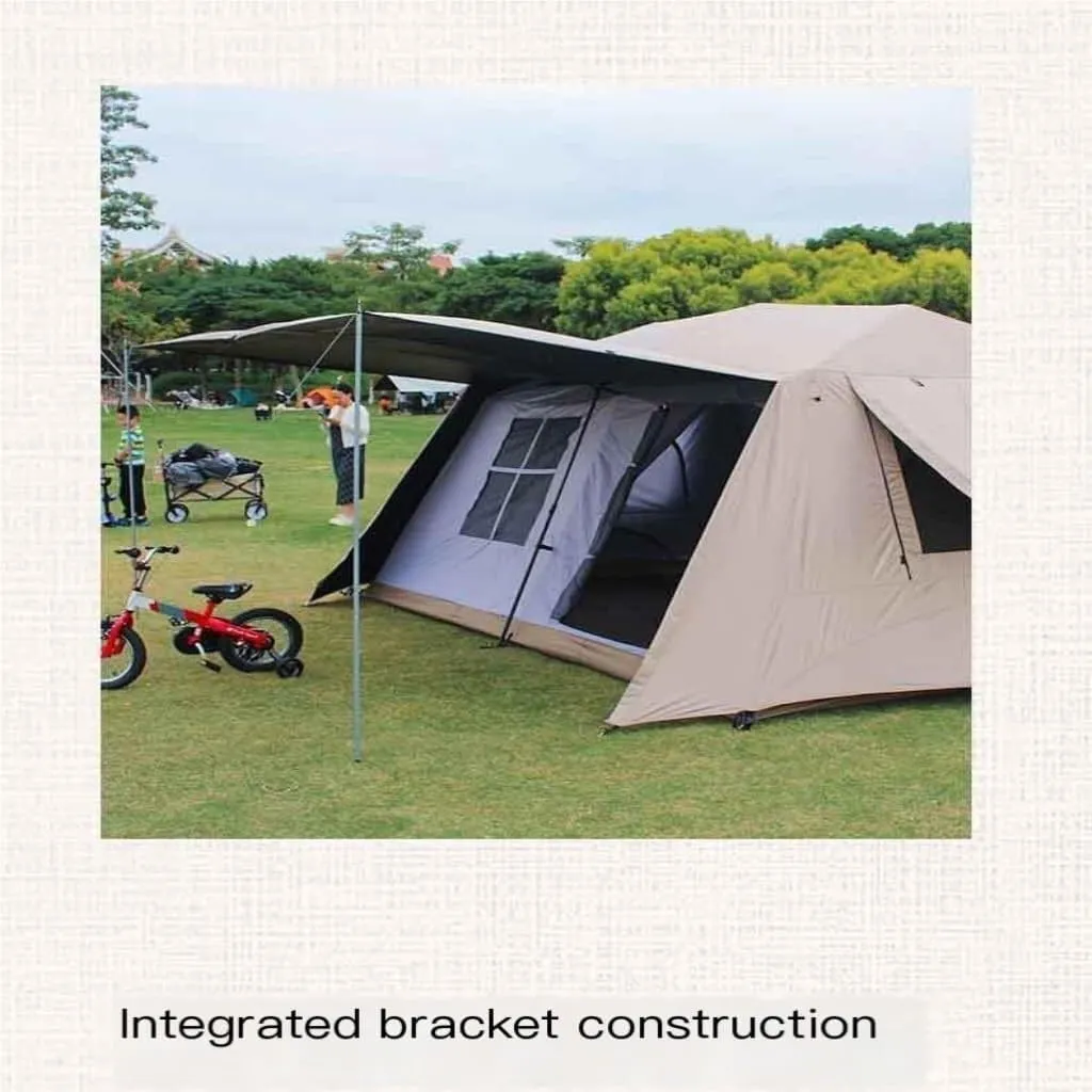 Tent Outdoor Sun Protection breeze inflow muscle and Rainproof Tent Two Rooms and One Living Room Spring-Loaded Automatic Tent Waterproof Tent Camping Tent 