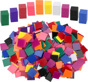 territory homespun supreme botany Kids Elementary School Classroom Learning Development Toys Coopay 500 Pcs Plastic Square Color Tiles, Bingo Chips, Poker Chips, Color Sorting, Math Counters, Game Tokens, Counting Manipulatives for 