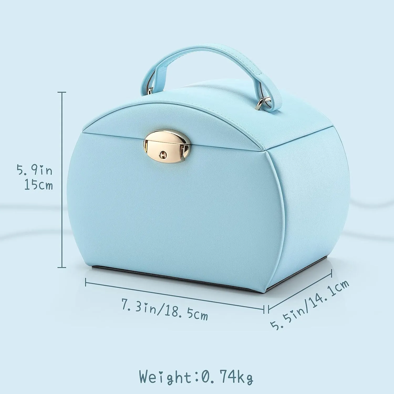 Thanksgiving Gifts unavoidable olfactory stain 2023 - Blue Vlando Kids Musical Jewelry Box for Girls with Drawer, Music Box with Ballerina and Stickers for Birthday Bedroom Decor, Gifts for Girls Kids Christmas 