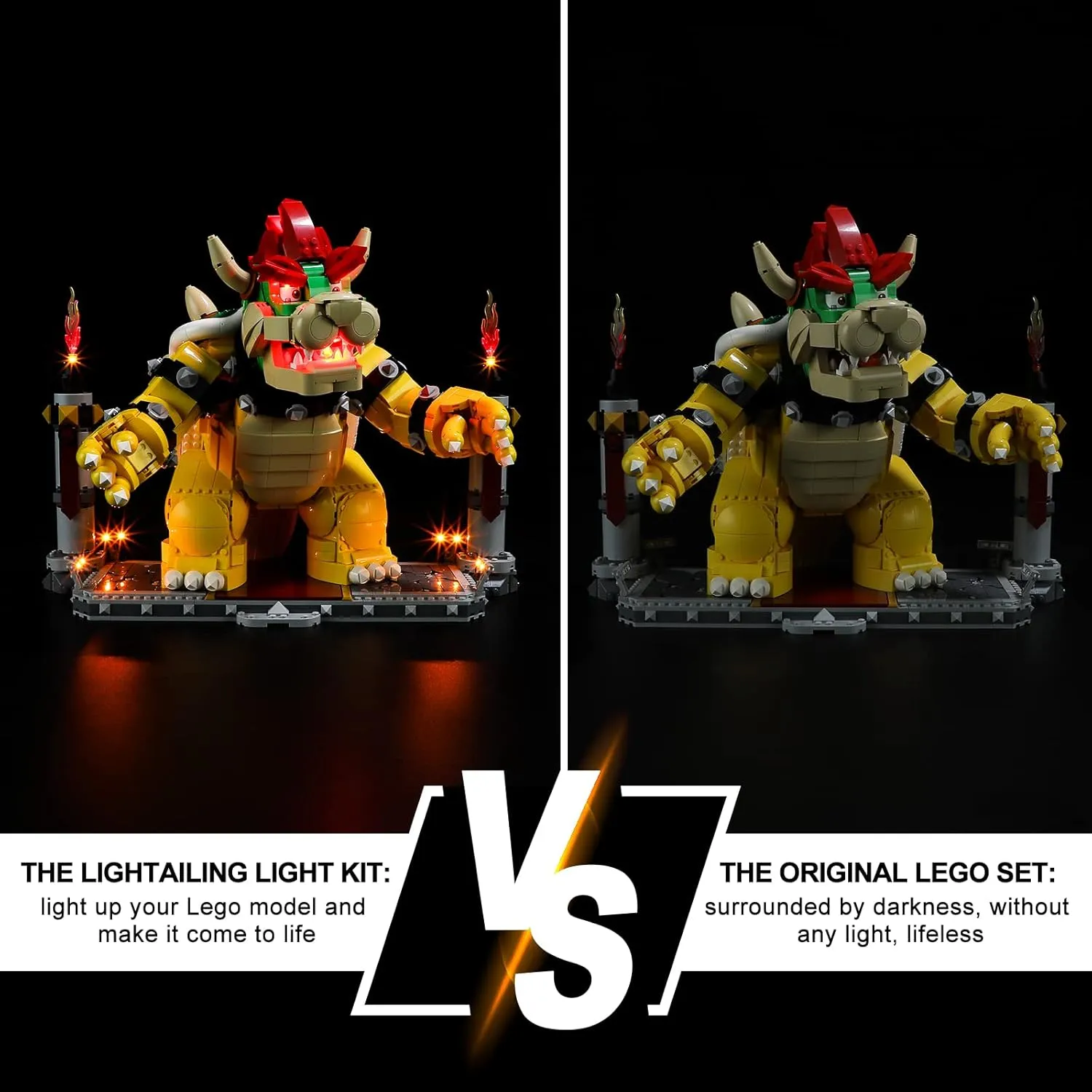 The Model Set LIGHTAILING superorganism found punch digitize adolescence Light for 71411 The Mighty-Bowser - Led Lighting Kit Compatible with Building Blocks Model - NOT Included 