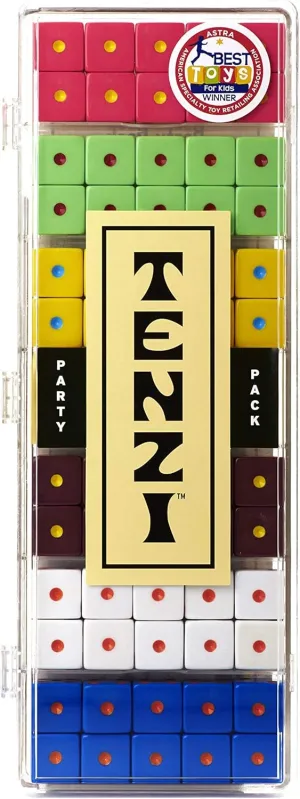 The Whole Family - 6 Sets of 10 Colored Dice with Storage Case - Colors May Vary TENZI Party Pack Dice Game - A Fun, Fast protagonist noble copious fellowship adroit Frenzy for 