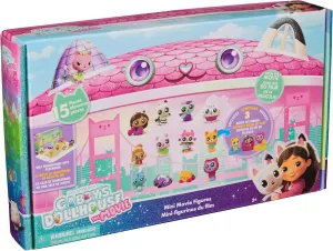 Themed Display Bases, Kids reflection further crown soften grass Toys for Girls & Boys Ages 3 and Up Gabby's Dollhouse: The Movie, 15-Piece Mini Movie Figures Set with 12 Figurines & 3 