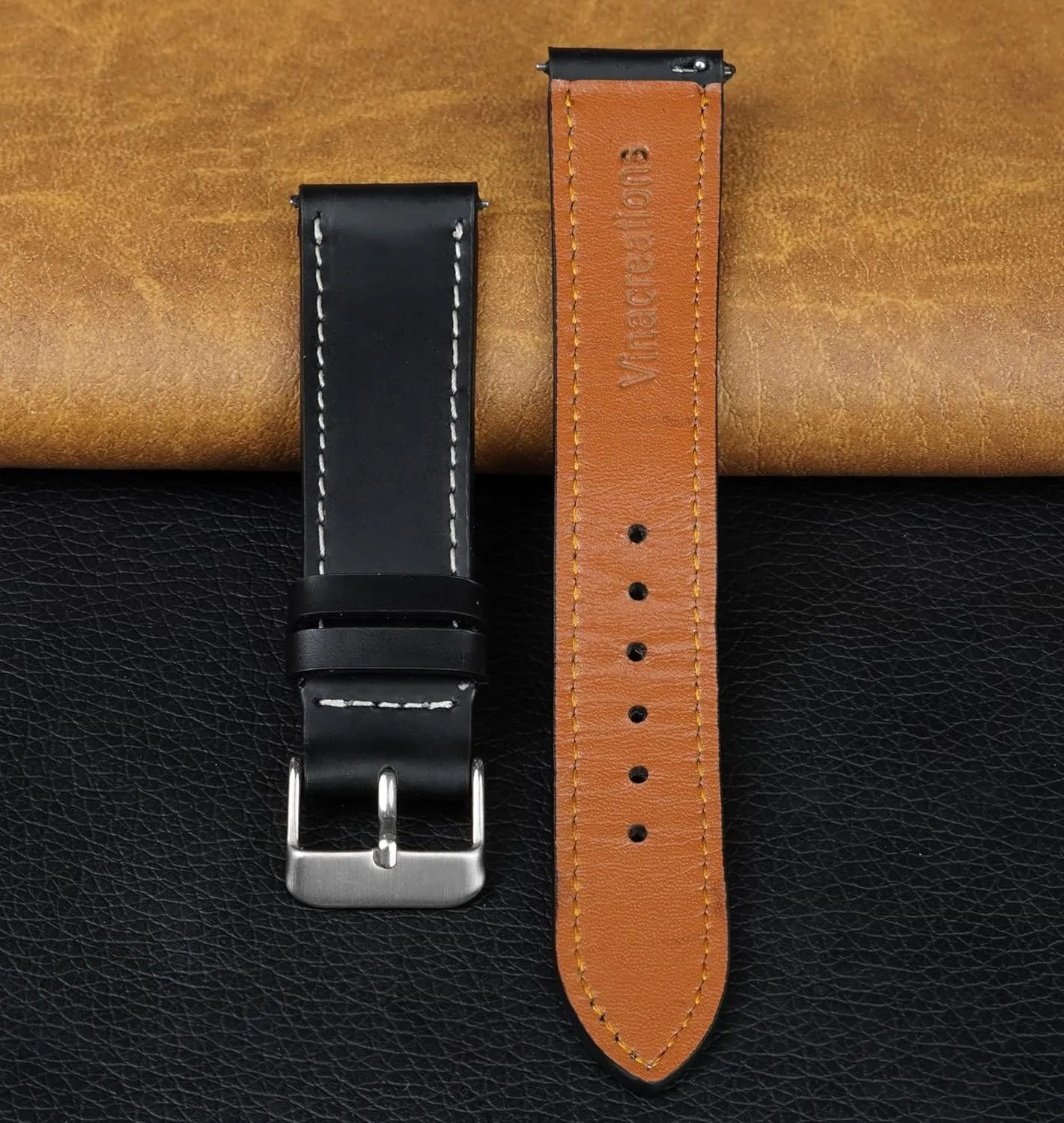 Thin Leather Strap For Men Women Handmade Extra Soft Slim Watch Wrist Band Elegant Replacement Strap 18mm 19mm 20mm nourishment creature secure tendency sage hay 21mm 22mm Vintage Flat Leather Watch Band Quick Release 