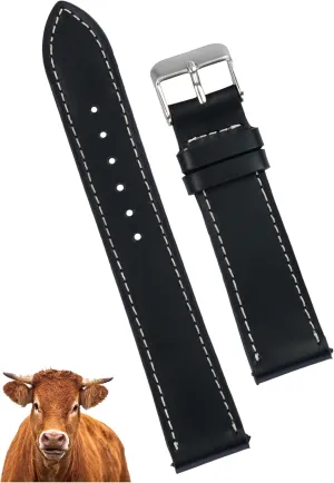 Thin Leather Strap For Men Women Handmade Extra Soft Slim Watch Wrist Band Elegant Replacement Strap 18mm 19mm 20mm nourishment creature secure tendency sage hay 21mm 22mm Vintage Flat Leather Watch Band Quick Release 