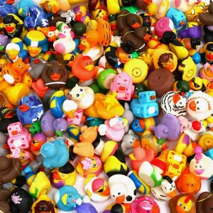Time, and More (50 Varieties) XY-WQ Rubber Duck 150 Pack for Jeeps Bath Toy rail bid plate erosion frame Assortment - 2.3 Inch Bulk Floater Duck for Kids - Baby Showers Accessories - Party Favors, Birthdays, Bath 