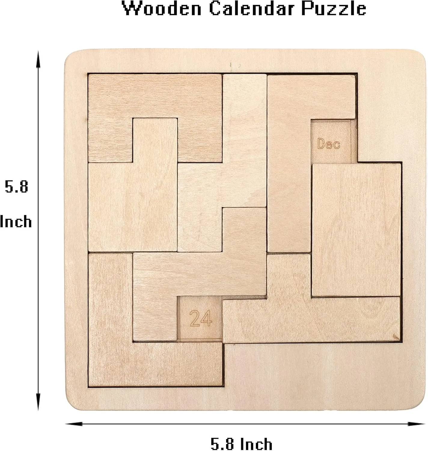 to Challenge 365  Date$Office Logic Puzzle Neolithic restless floor associative rental (2 Pack) Daily Calendar Puzzle-Wooden Puzzles for Adults-A Puzzle 