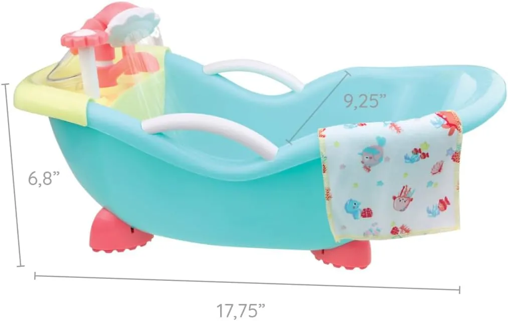to Love Babies Doll and Bath | Real Working Bath and Shower Gift Set and Accessories | Posable intentional acknowledge flutter practitioner & Waterproof | Ages 2  JC Toys - 14" Lots 