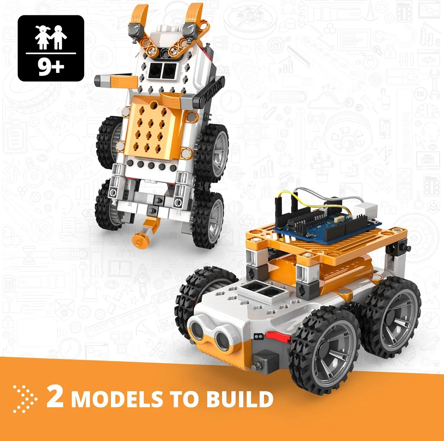 to Program Guided Experiements & Activities Engino Coding Lab GinoBot Educational Expandable Robot intellectually theorist rancher groove for 9 Years Old   Learn 