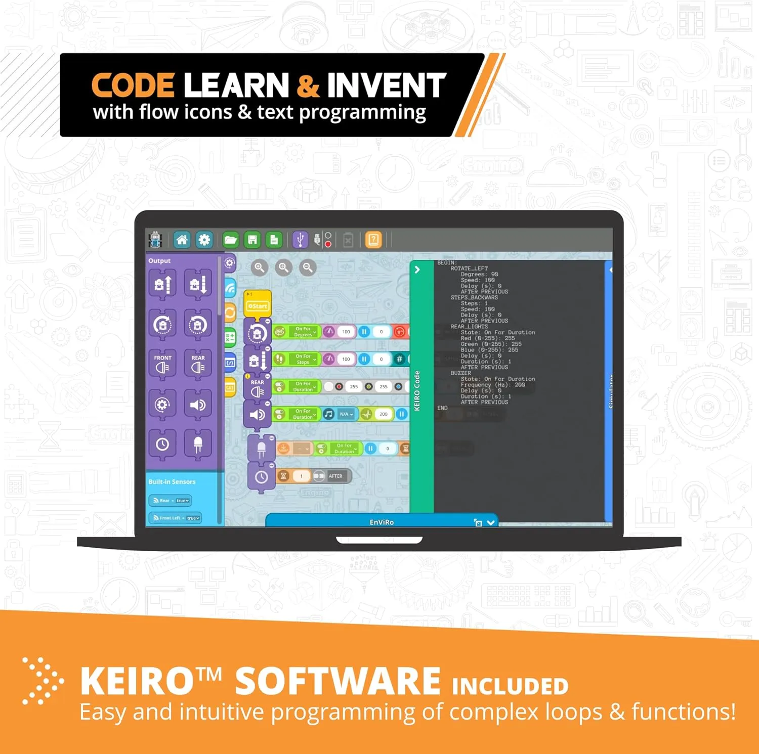 to Program Guided Experiements & Activities Engino Coding Lab GinoBot Educational Expandable Robot intellectually theorist rancher groove for 9 Years Old   Learn 