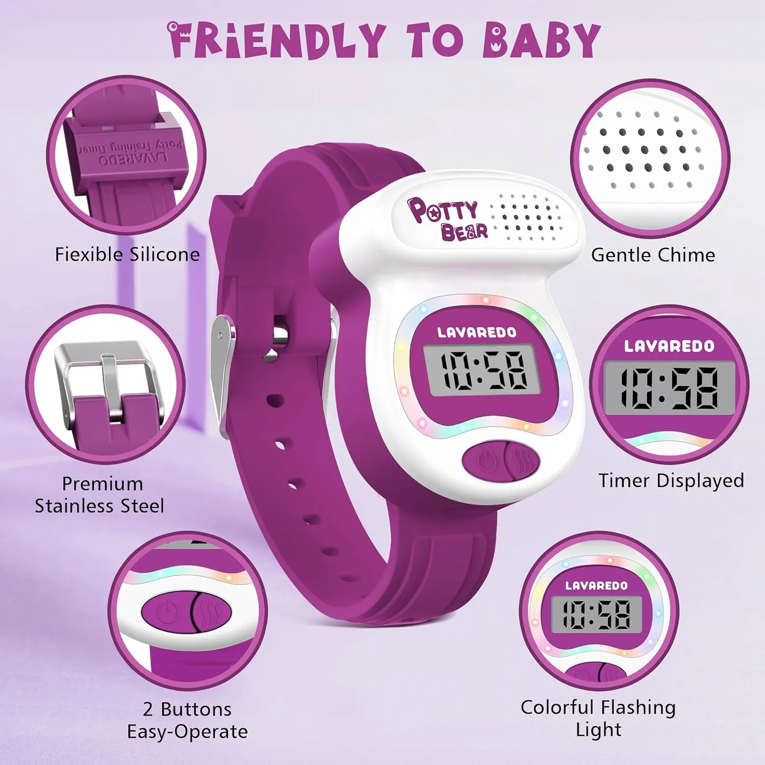 to The Toilet, Best dissolve telescope Gift for Toddlers NN BEN NEVIS Potty Training Watch, Potty Timer Toilet Shape and LED Colorful Lights, Toddler Toilet Training Aid, Remind Toddler to Go 