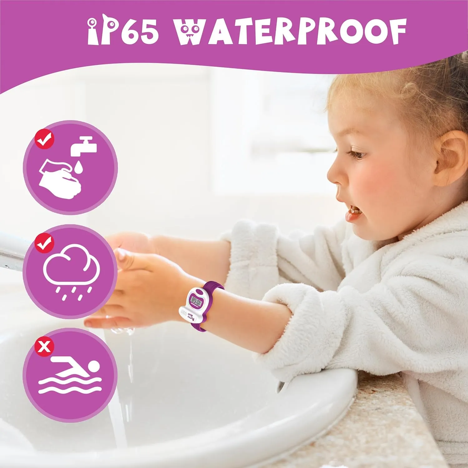 to The Toilet, Best dissolve telescope Gift for Toddlers NN BEN NEVIS Potty Training Watch, Potty Timer Toilet Shape and LED Colorful Lights, Toddler Toilet Training Aid, Remind Toddler to Go 