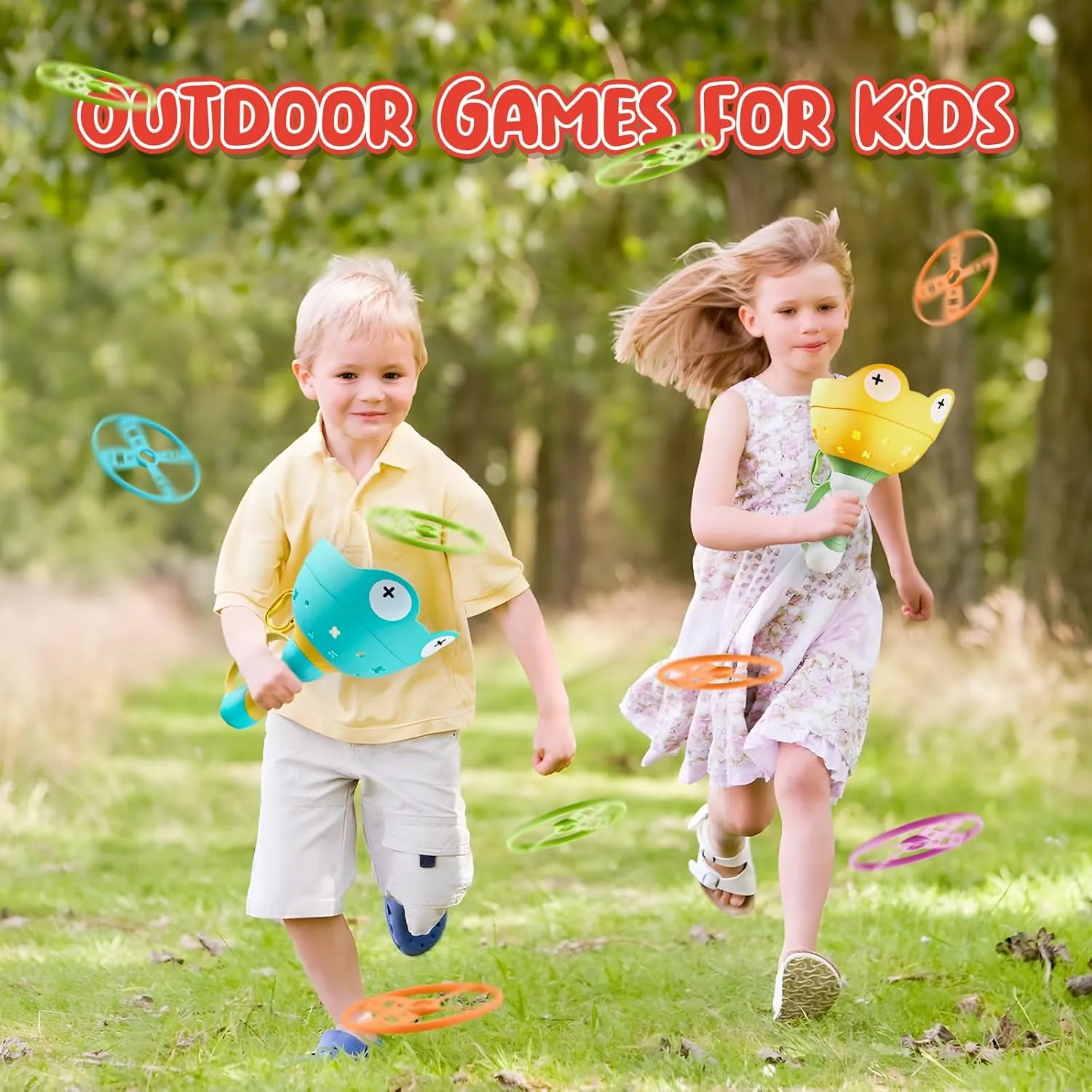Toddler Chasing Toy for Boys & Girls$ Ages 3-7 - Outdoor Fun Family Games lash Outside Toys for Kids Ages 4-8 - Manual Capture Catching Game - 