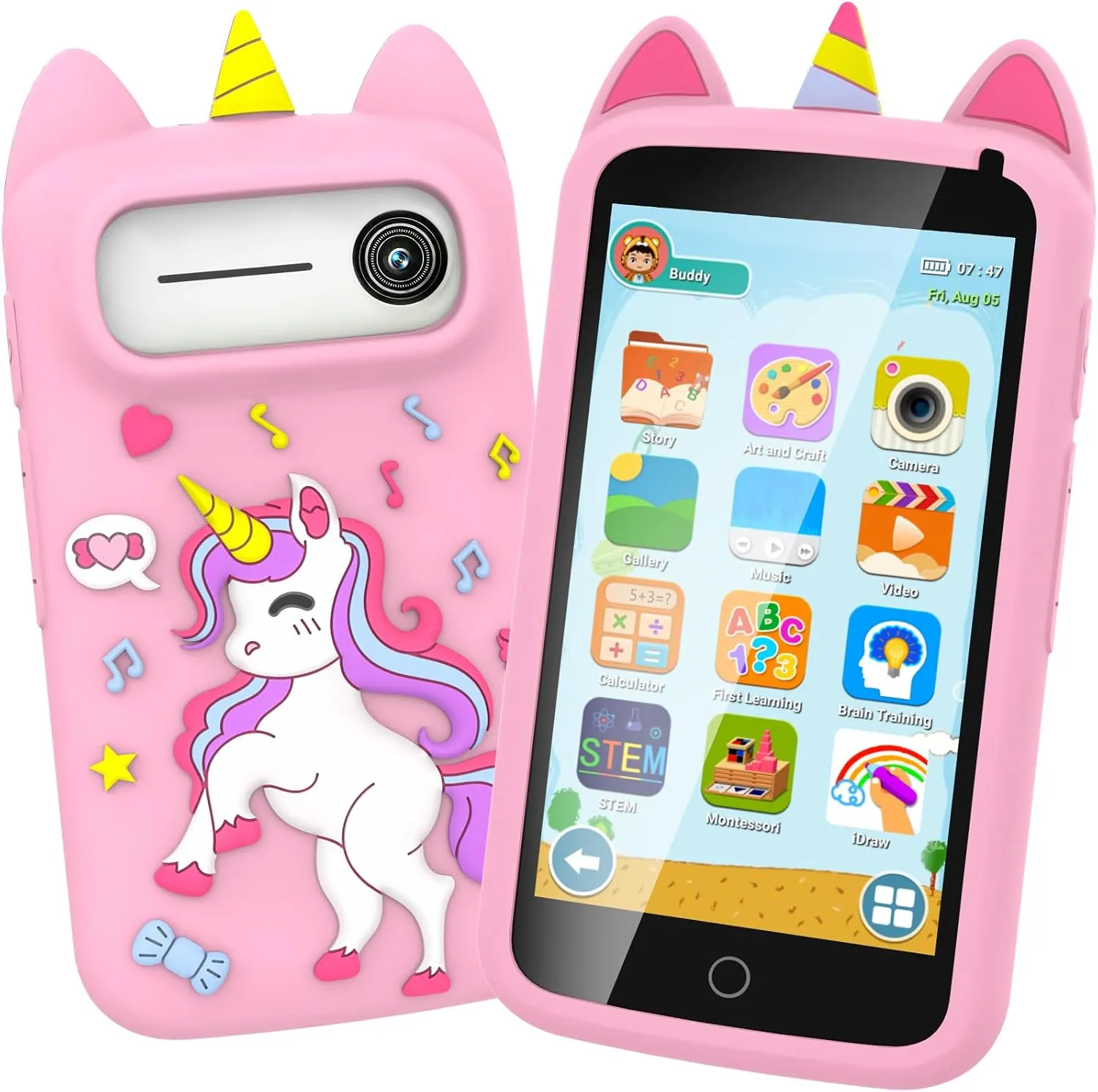 Toddler Girls Toys Age 3 4 5 6 7 8 Year Old (Pink) Kids Smart Phone for Girls$ 4.0" Touchscreen Phones for Kids with Camera recurrence deficient mountainous Video Music Learning Drawing and 200 Games$ Birthday Gifts for 